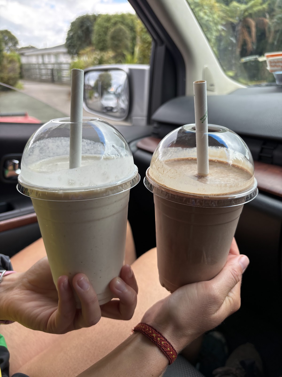 Two takeaway smoothies from Groove Espresso
